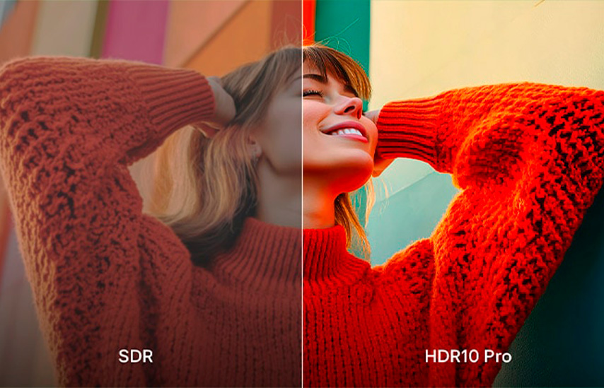 Сравнение SDR и HDR10 Pro