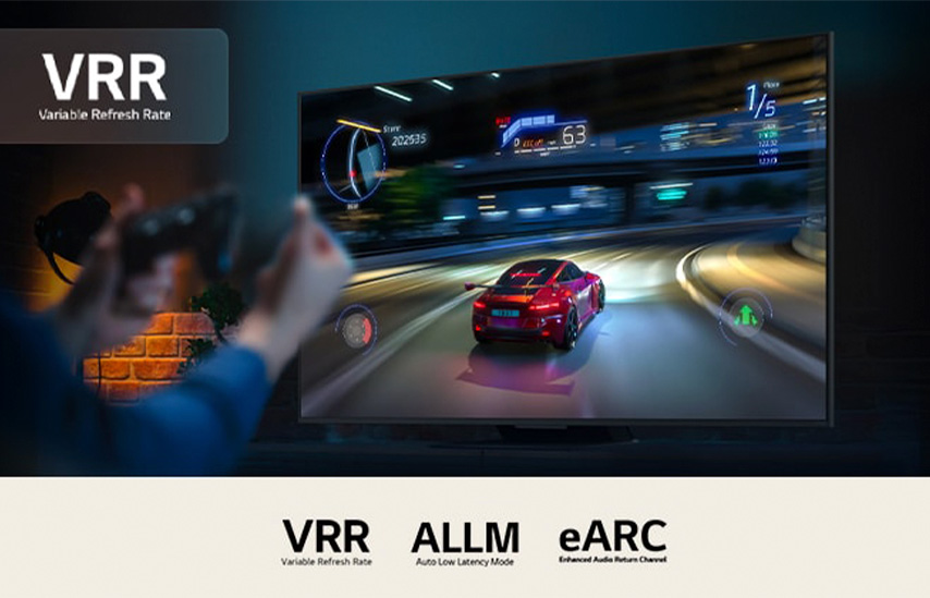 VRR, ALLM и eARC — пиктограммы возможностей