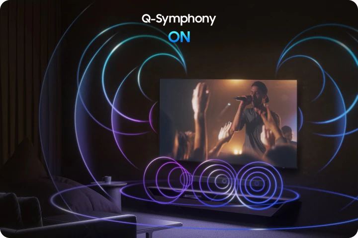 Q-Symphony — синхронная работа динамиков ТВ и саундбара